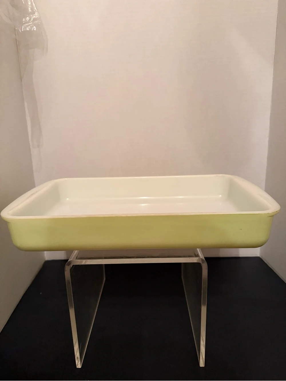 Vintage Lime Green Pyrex Casserole 2 Quart Baking Dish 232 Rectangle
